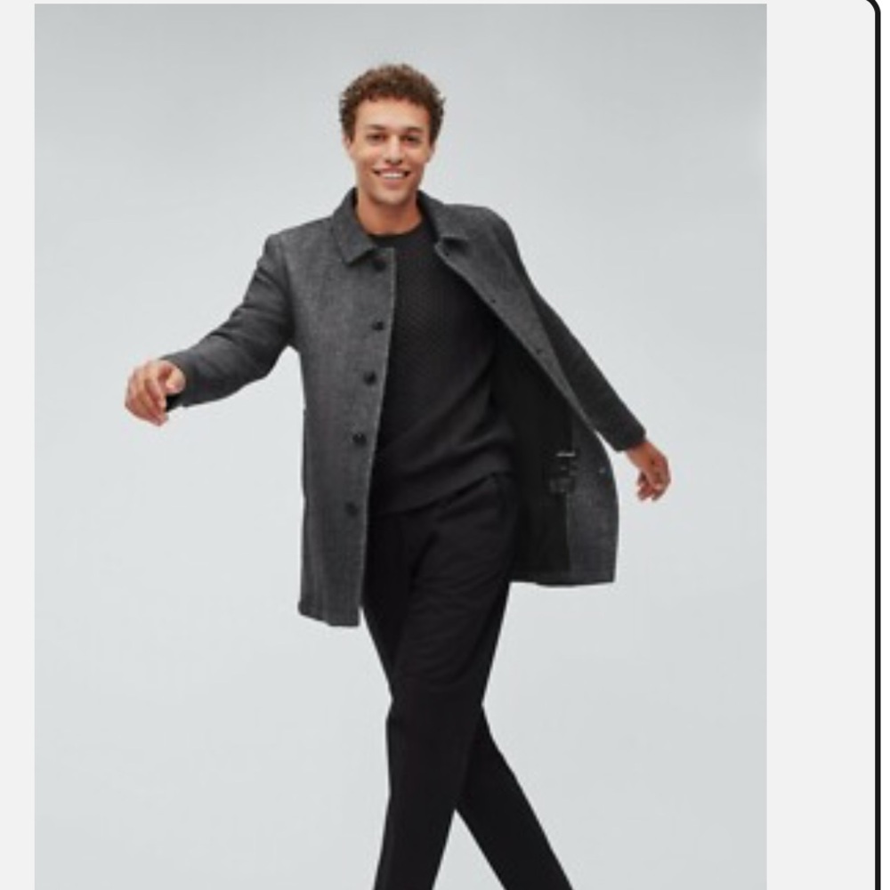 Men's Bonobos Wool Blend Car Coat, Size X-Large